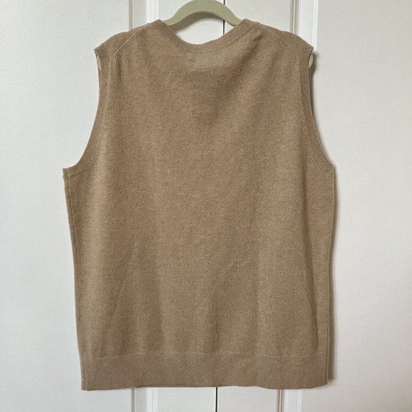 Tan Sleeveless Sweater - Picture 3 of 5